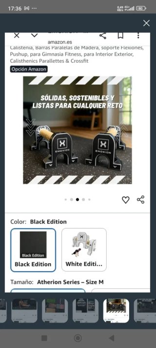 Paralelas Emoxion Talla M sin estrenar