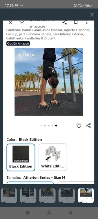 Paralelas Emoxion Talla M sin estrenar