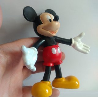 MICKEY MOUSE-12cm-Figura de goma-Nuevo