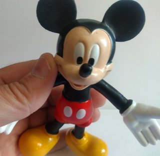 MICKEY MOUSE-12cm-Figura de goma-Nuevo