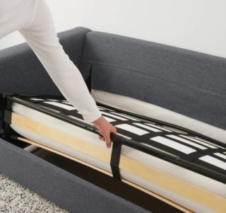 Sofá cama 5 plazas gris. Como nuevo. Limpio
