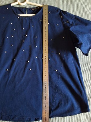 Blusa Zara Perlas Talla M