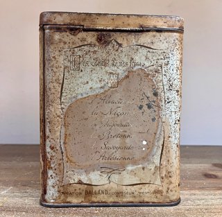 Antiguo trío de latas francesas Balland c. 1920