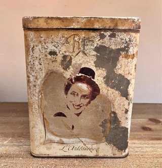 Antiguo trío de latas francesas Balland c. 1920