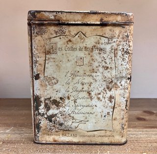 Antiguo trío de latas francesas Balland c. 1920