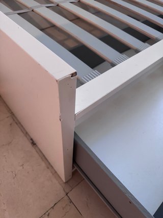 Cama 99x210cm con 2 cajones