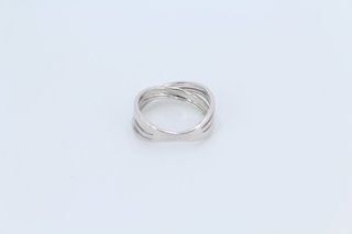 Anillo Oro Blanco 18k Mujer