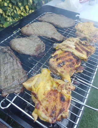 Barbacoa de carbón plegable
