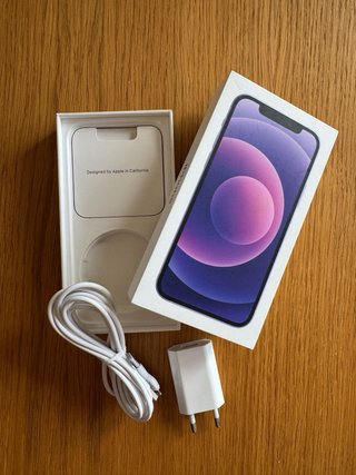 iPhone 12 Morado 128GB + Caja + Cargador Perfecto!