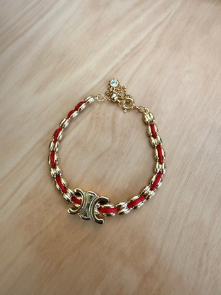 Bracciale Celine Oro e Rosso