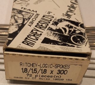 Radios Ritchey 1,8/1,5/1,8 x 270 ó 300mm caja 72ud