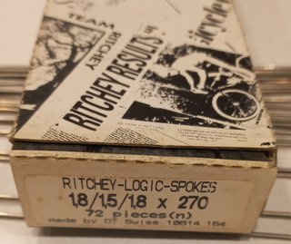 Radios Ritchey 1,8/1,5/1,8 x 270 ó 300mm caja 72ud