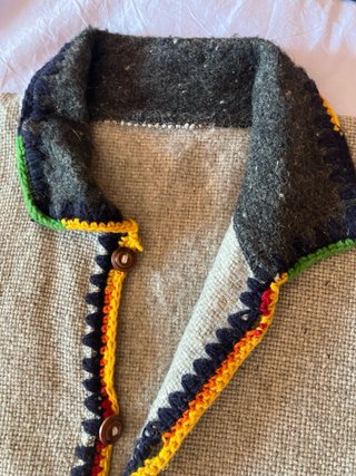 Chaqueta Peruana Tejida Multicolor Talla Única