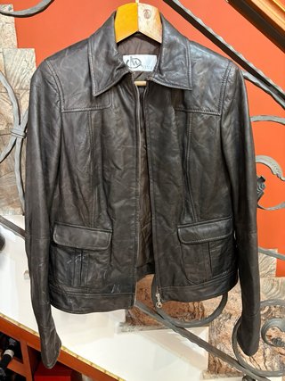 Giacca in vera pelle d agnello morbida vintage