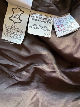 Giacca in vera pelle d agnello morbida vintage