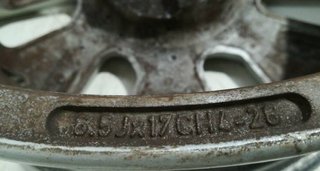 Llanta citroen 65jx17ch426 c4 coupe 1.6 hdi 296092