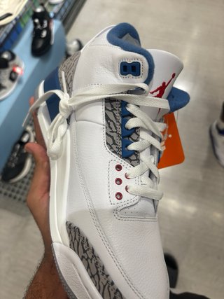 Jordan 3 Originales Azul Blanco