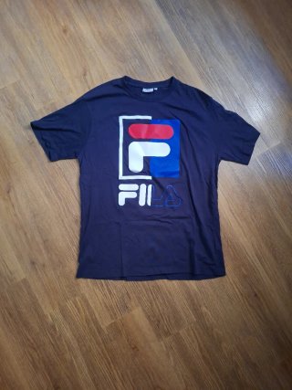T-shirt Fila blu/bianca logo