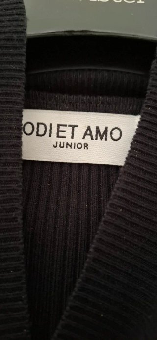 Vestito Odi et Amo nero collo alto taglia unica