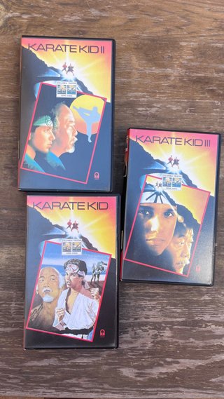 Cofanetto VHS Karate Kid 1, 2 e 3