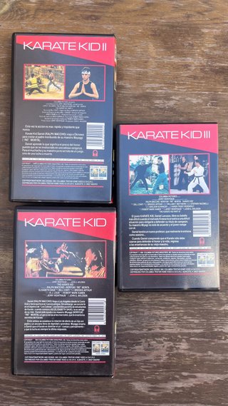 Cofanetto VHS Karate Kid 1, 2 e 3