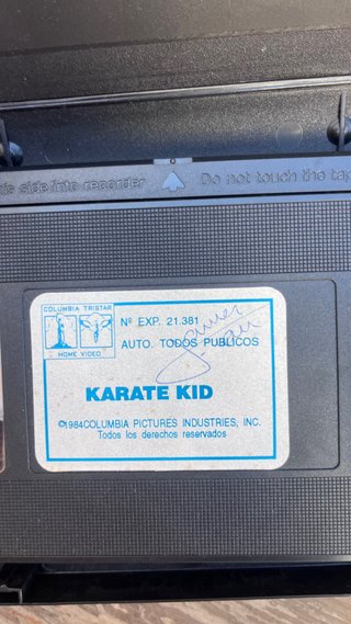 Cofanetto VHS Karate Kid 1, 2 e 3