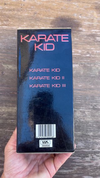 Cofanetto VHS Karate Kid 1, 2 e 3