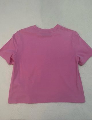Camiseta Calvin Klein rosa crop top XS mujer nueva