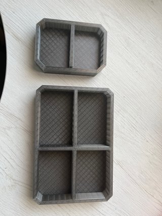 Organizador de plástico gris