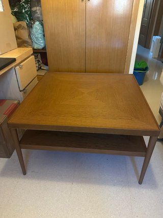 Mesa centro Ikea STOCKHOLM cuadrada madera