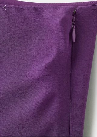 Vestido largo Mango Teen talla L púrpura
