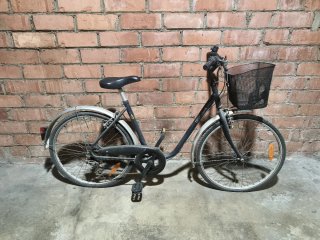 Bicicleta Paseo Decathlon Gris