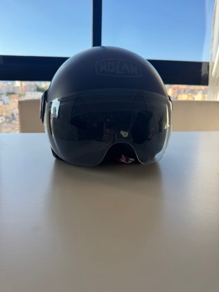 Casco Moto Negro Nolan Semi Integral