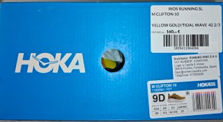 Hoka Clifton 10 Amarillo Impecables
