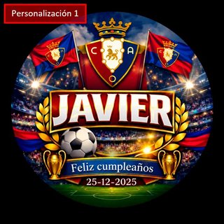 OSASUNA - Lámpara LED Personalizada