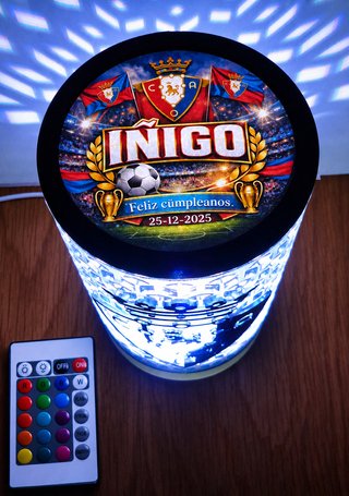OSASUNA - Lámpara LED Personalizada