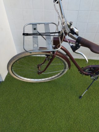 Bicicleta Elops 500 con silla infantil