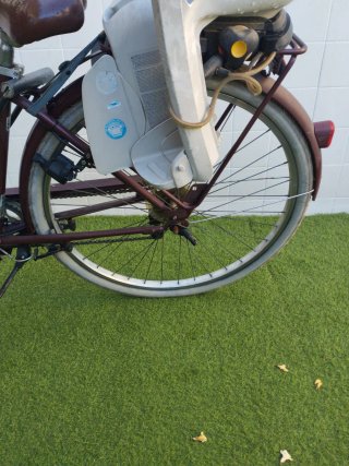 Bicicleta Elops 500 con silla infantil