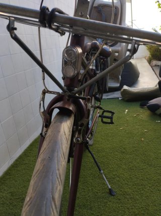Bicicleta Elops 500 con silla infantil