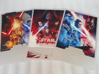 9 Pósteres Star Wars Trilogías Originales Plata