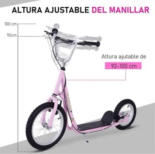 Patinete Scooter Rosa Grande