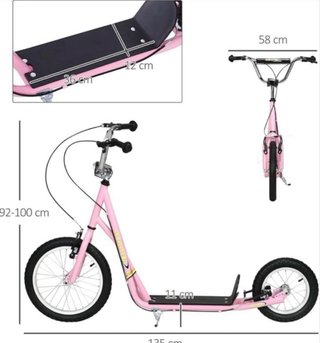 Patinete Scooter Rosa Grande