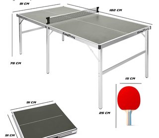 Mesa Ping Pong + 2 Raquetas y 4 Pelotas