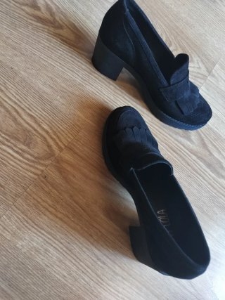 Zapatos negros mocasines talla 30