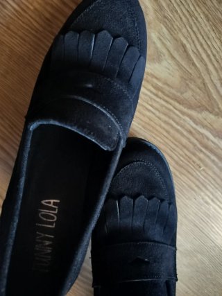 Zapatos negros mocasines talla 30