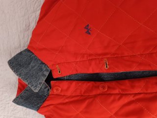 Cazadora Reversible Tomas Burberry Azul/Roja