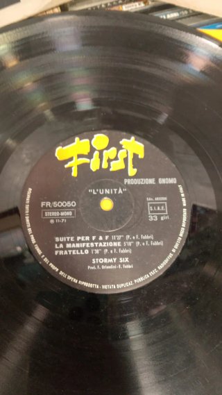 Stormy Six L'unità Vinile Sperimentale