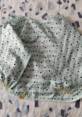 Babero bebé manga larga estampado ositos