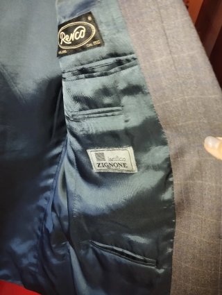 Giacca uomo vintage a quadri grigia