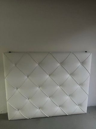 Cabecero Cama Blanco 150cm Piel Sintética